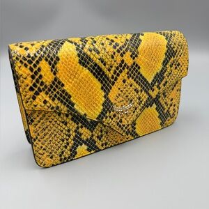 MCM Python Yellow Flap Crossbody